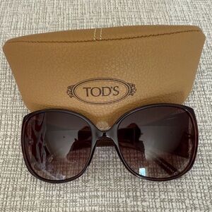Tod's Elegant Dark Brown Women's Sunglasses